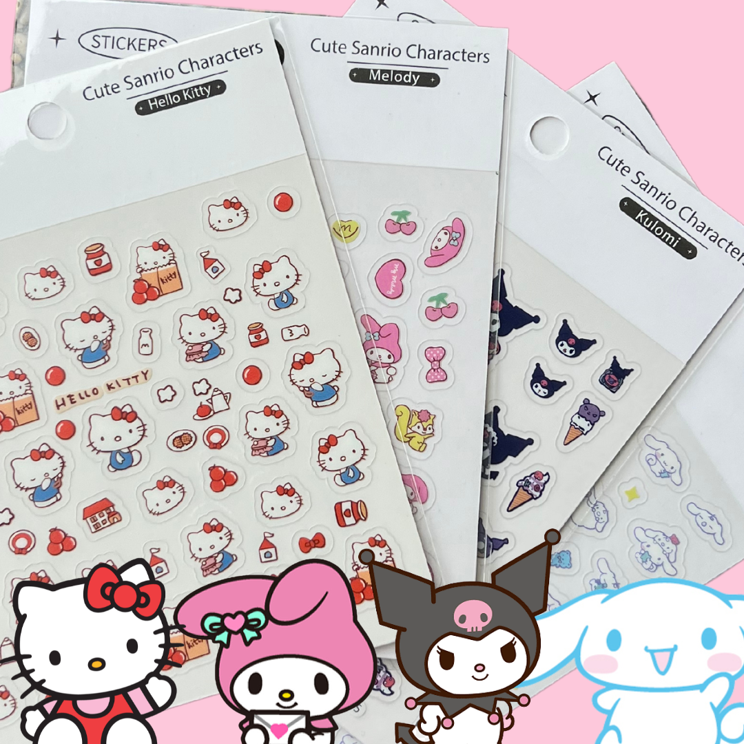 How to Make Your Own Stickers/ DIY Hello Kitty Sticker/ Stickers