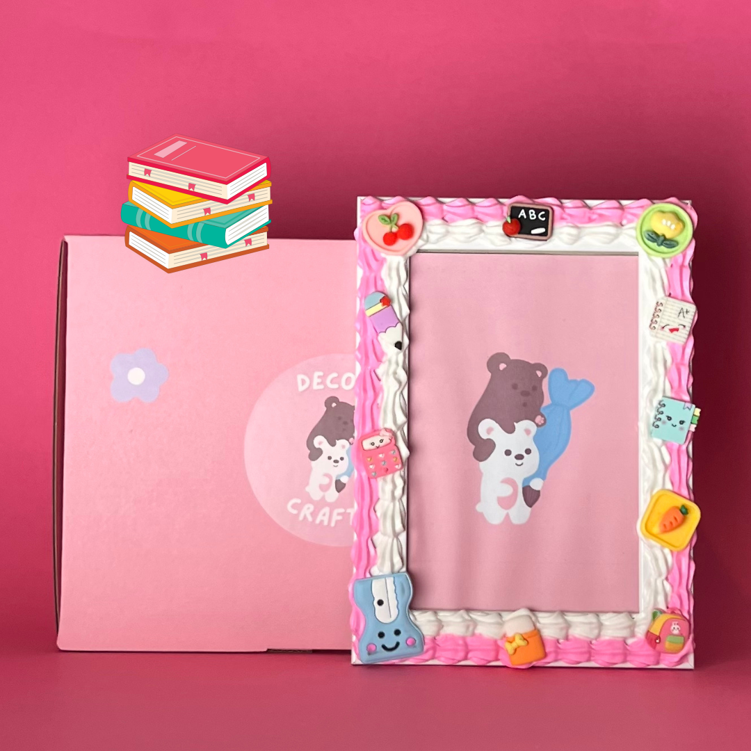 Pink Graduation School Frame