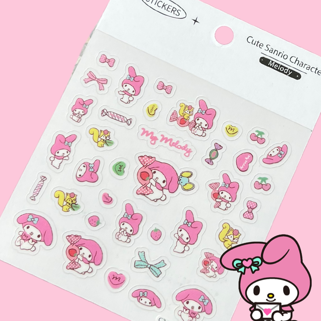 My Melody Sticker Packet Decoden Crafts my-melody-sticker-packet-decoden-crafts
