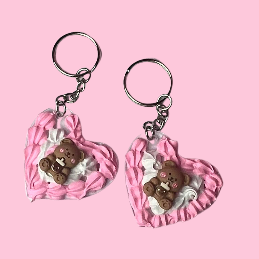 Clear Heart Acrylic Keychain